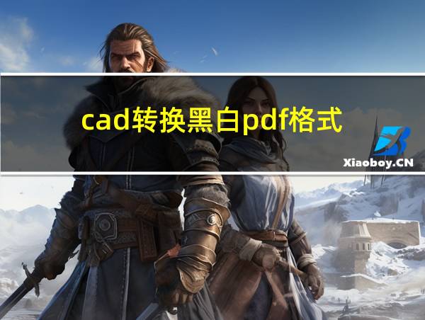 cad转换黑白pdf格式的相关图片