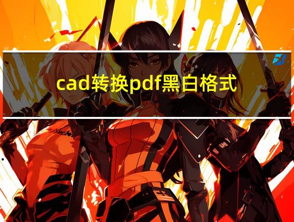 cad转换pdf黑白格式的相关图片