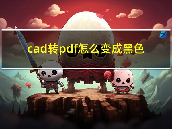 cad转pdf怎么变成黑色的相关图片