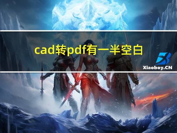 cad转pdf有一半空白的相关图片