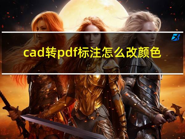 cad转pdf标注怎么改颜色的相关图片