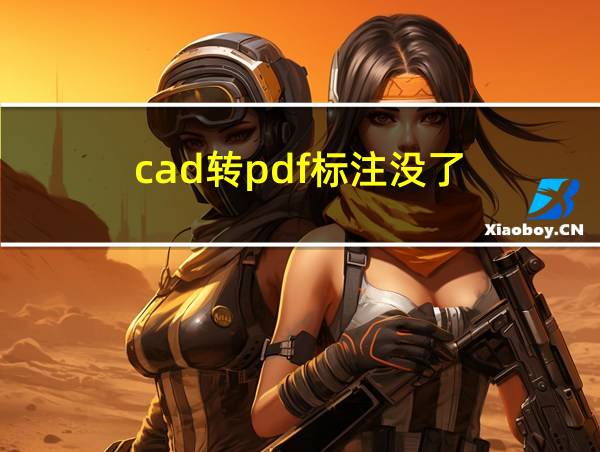 cad转pdf标注没了的相关图片