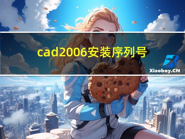 cad2006安装序列号的相关图片