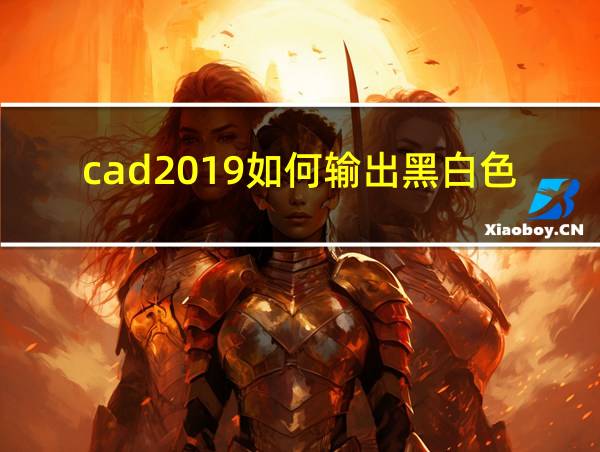 cad2019如何输出黑白色pdf的相关图片