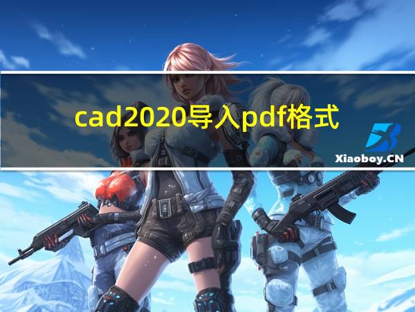 cad2020导入pdf格式的相关图片