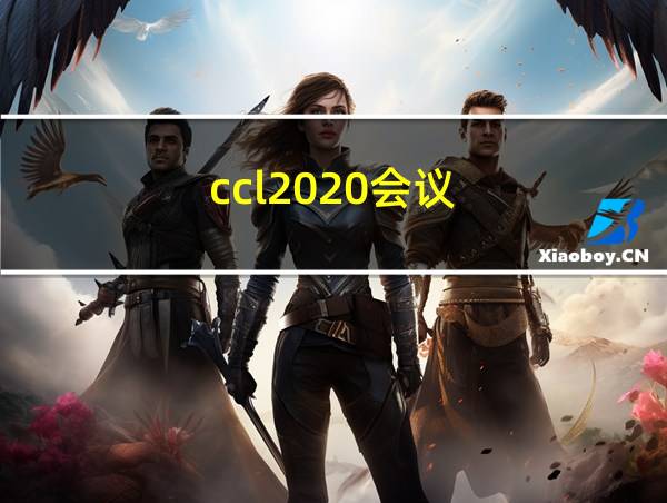 ccl2020会议的相关图片