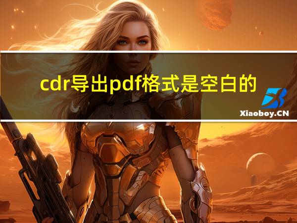 cdr导出pdf格式是空白的的相关图片