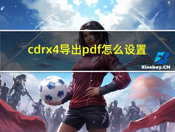 cdrx4导出pdf怎么设置的相关图片