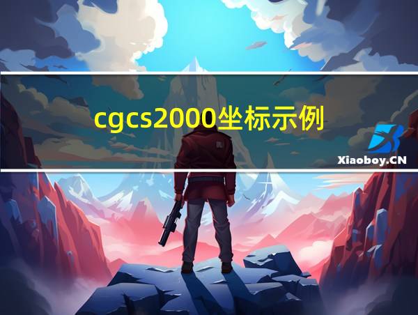 cgcs2000坐标示例的相关图片