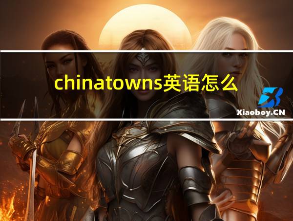 chinatowns英语怎么读的相关图片