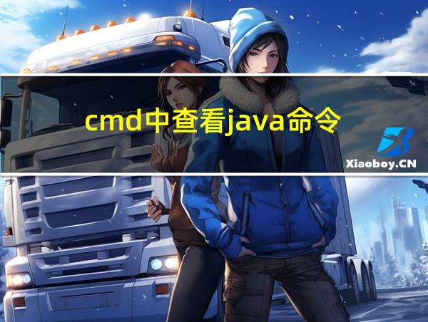 cmd中查看java命令的相关图片