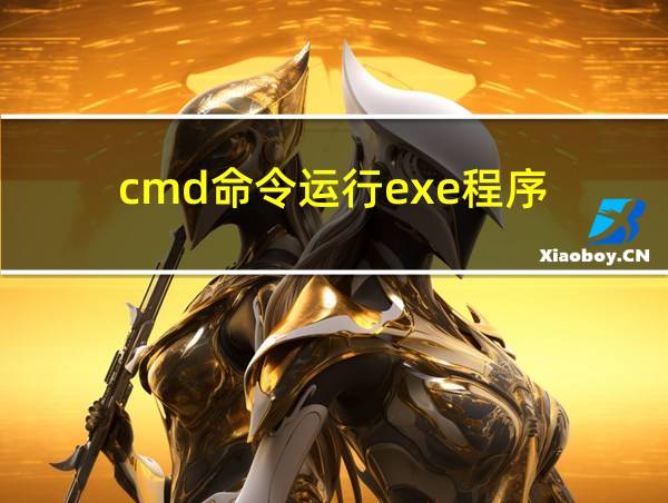 cmd命令运行exe程序的相关图片