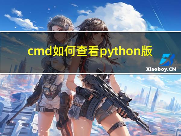 cmd如何查看python版本的相关图片