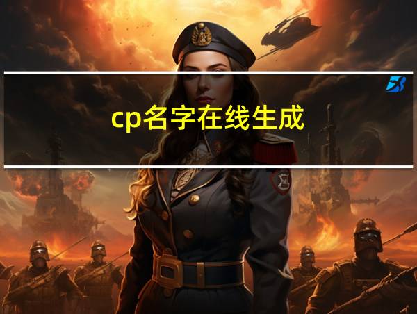 cp名字在线生成的相关图片