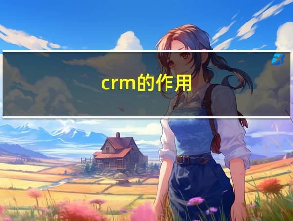 crm的作用的相关图片