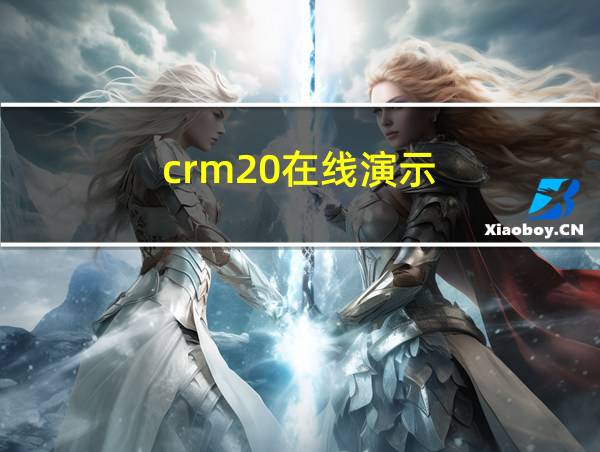 crm20在线演示的相关图片