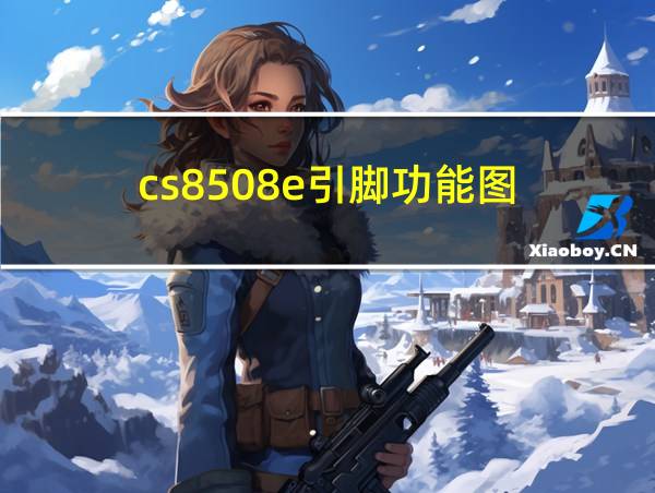 cs8508e引脚功能图的相关图片