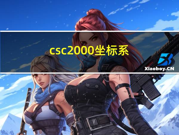 csc2000坐标系的相关图片