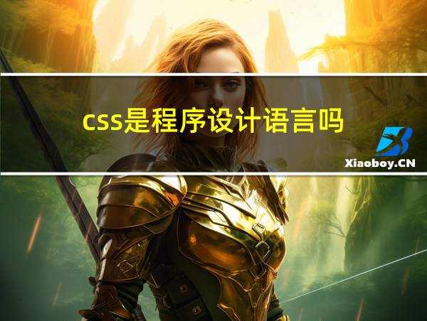 css是程序设计语言吗的相关图片