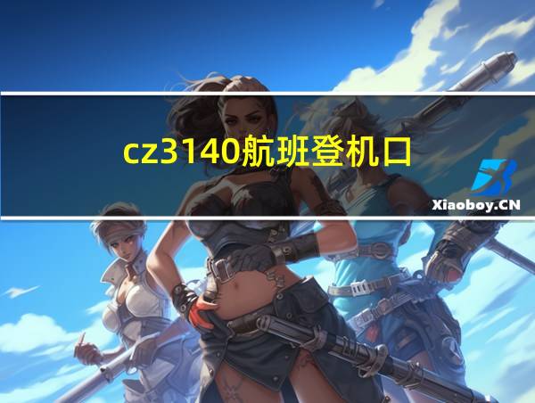 cz3140航班登机口的相关图片