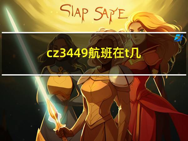 cz3449航班在t几的相关图片