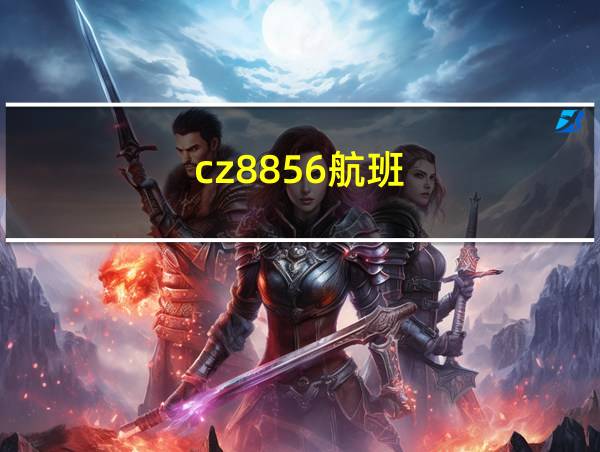 cz8856航班的相关图片