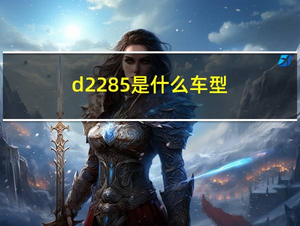 d2285是什么车型的相关图片