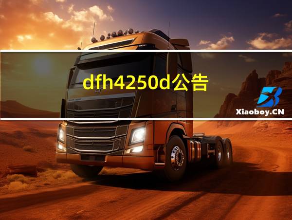 dfh4250d公告的相关图片