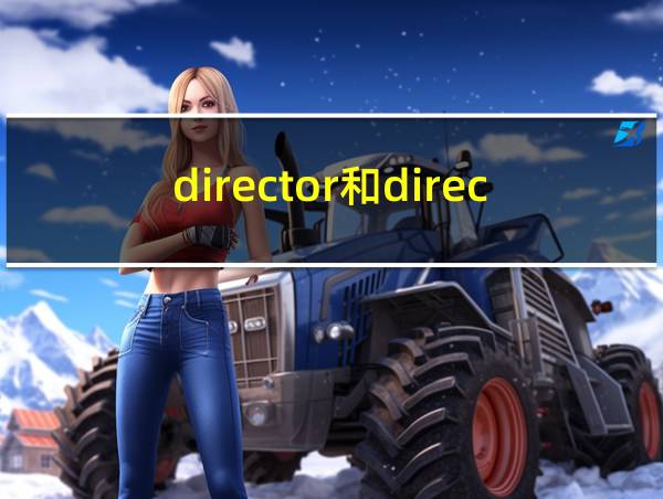 director和director区别的相关图片