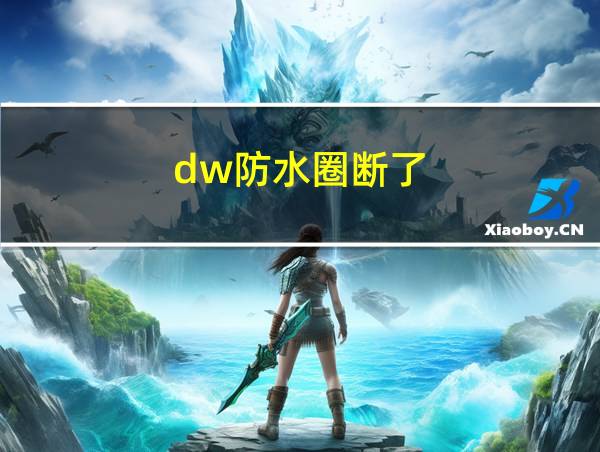 dw防水圈断了的相关图片