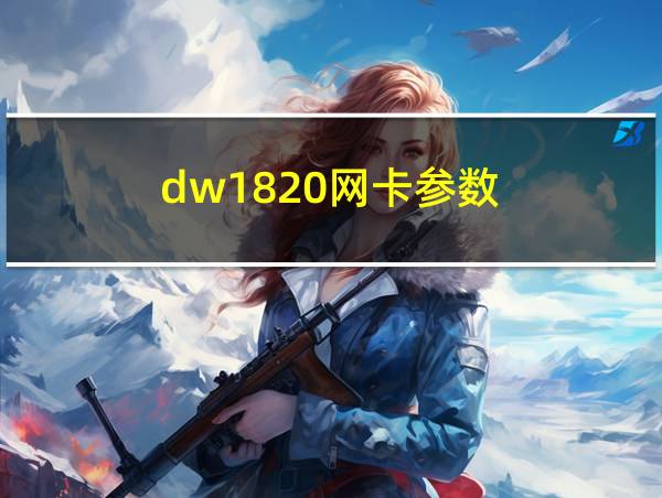 dw1820网卡参数的相关图片