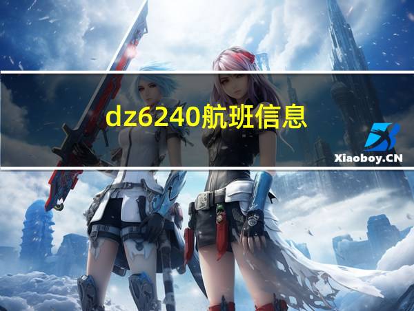 dz6240航班信息的相关图片