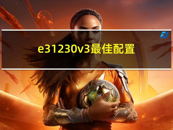 e31230v3最佳配置的相关图片