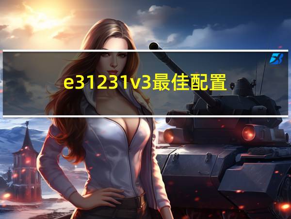 e31231v3最佳配置的相关图片