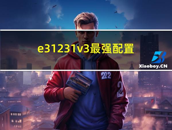 e31231v3最强配置的相关图片