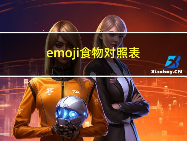 emoji食物对照表的相关图片