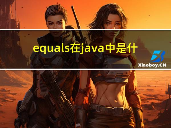 equals在java中是什么意思的相关图片