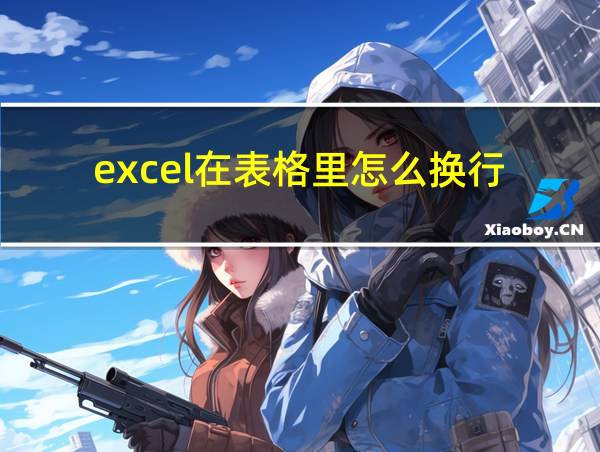 excel在表格里怎么换行的相关图片