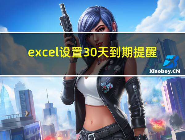 excel设置30天到期提醒的相关图片