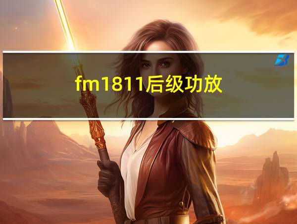 fm1811后级功放的相关图片