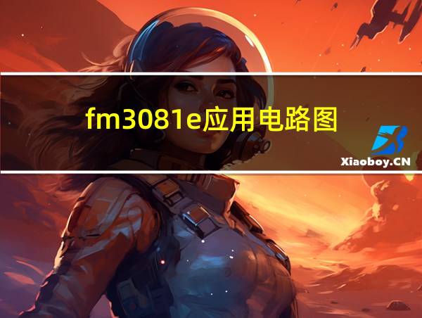 fm3081e应用电路图的相关图片