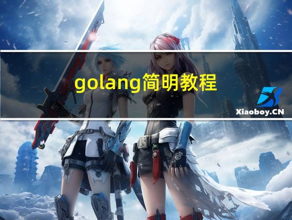 golang简明教程的相关图片