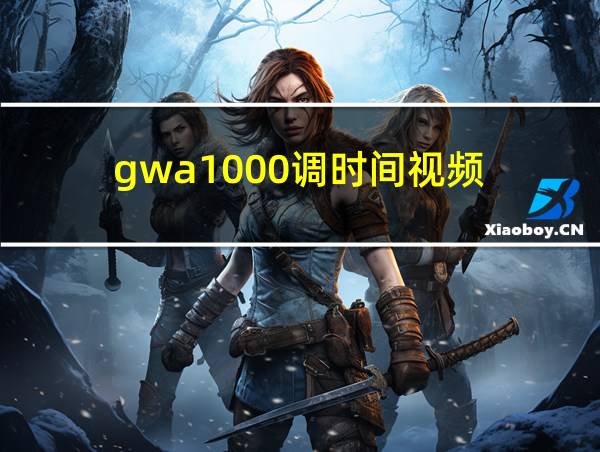 gwa1000调时间视频的相关图片