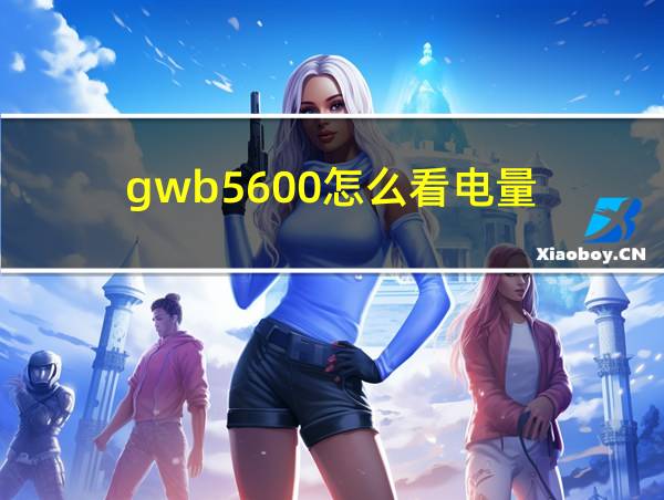 gwb5600怎么看电量的相关图片