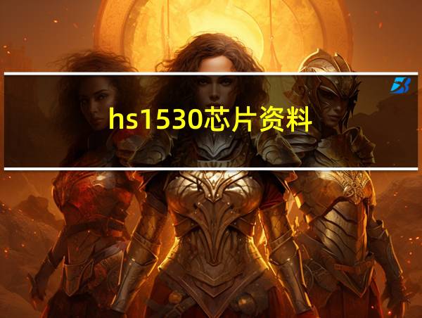 hs1530芯片资料的相关图片