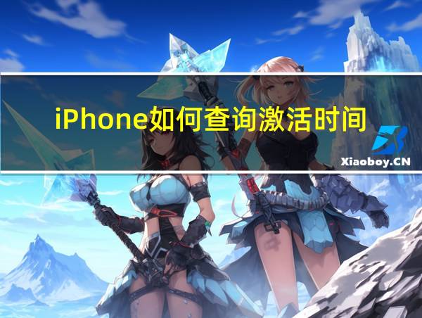 iPhone如何查询激活时间的相关图片