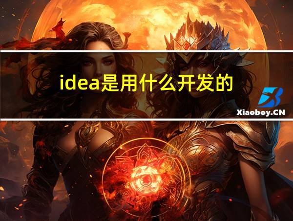 idea是用什么开发的的相关图片