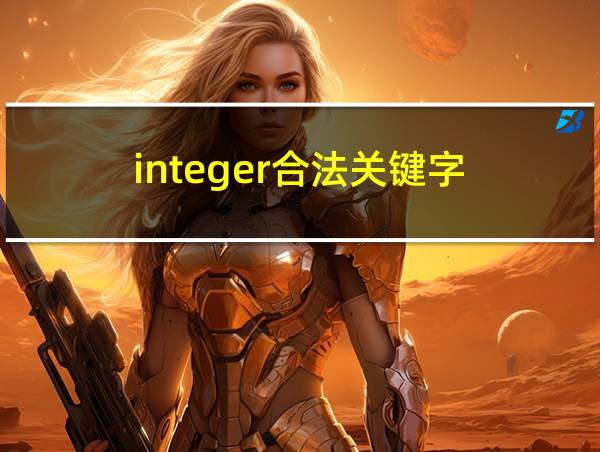 integer合法关键字的相关图片