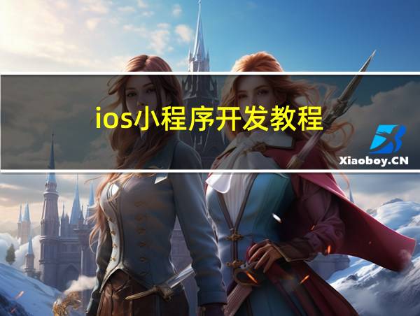 ios小程序开发教程的相关图片