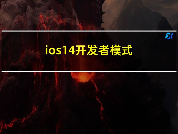 ios14开发者模式的相关图片